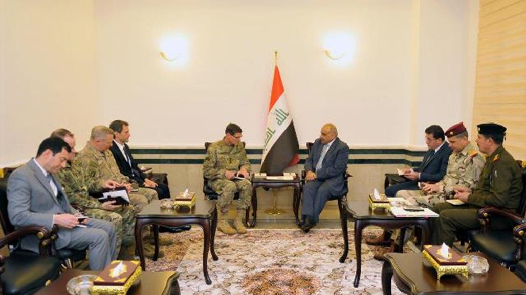 عبد المهدي يبحث مع قائد أميركي جهود القضاء على بقايا داعش في سوريا