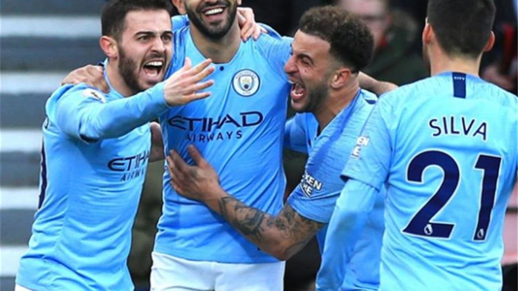 محرز يقود مانشستر سيتي للفوز على بورنموث في الدوري الانجليزي