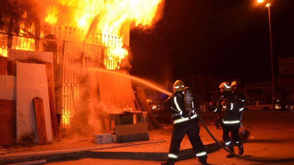 بالصور.. ما خلفه حريق سوق الهوى في الزعفرانية