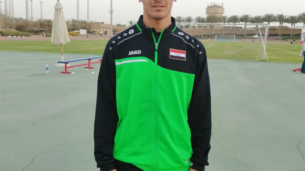 اللاعب يونس محسن يحطم رقمه المحلي في البطولة العربية لالعاب القوى