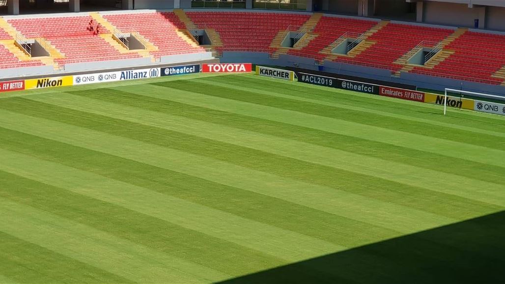 بالصور.. ملعب كربلاء الدولي جاهز لاحتضان مواجهة الزوراء والنصر بدوري الابطال