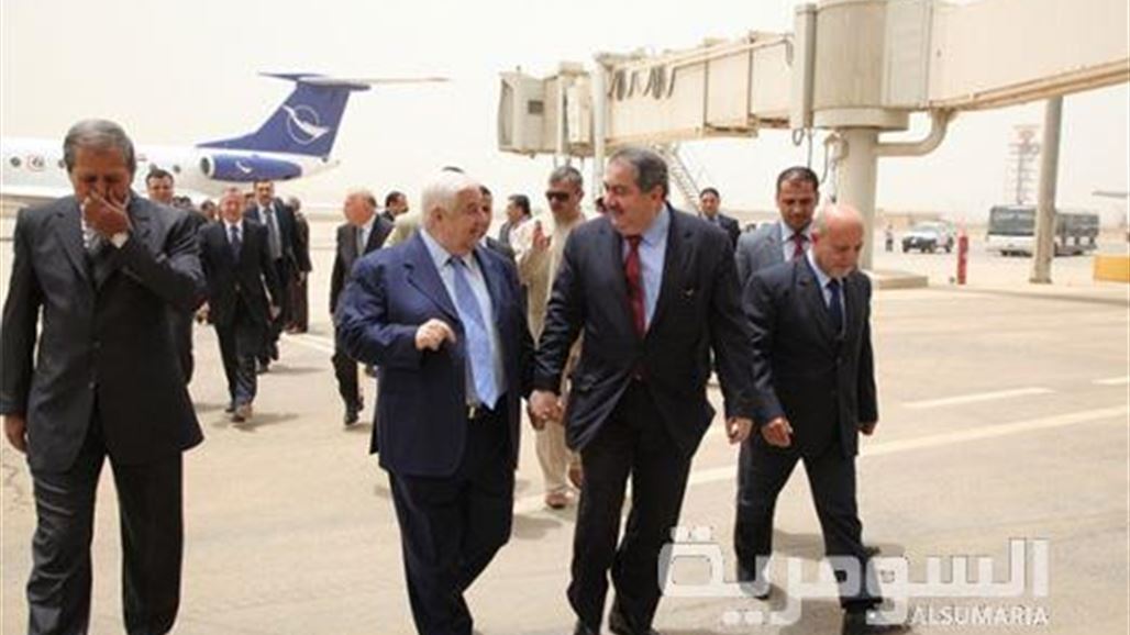 وزير الخارجية السوري يصل إلى بغداد في زيارة رسمية