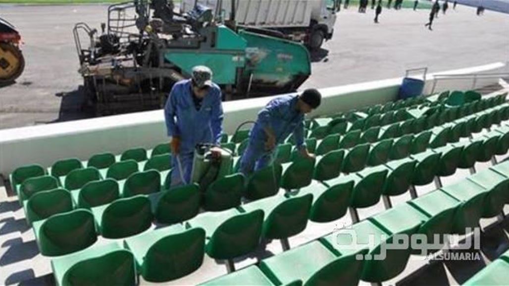 الضائقة المالية تعطل إكمال المدينة الرياضية وتدفع بالعمال للتظاهر