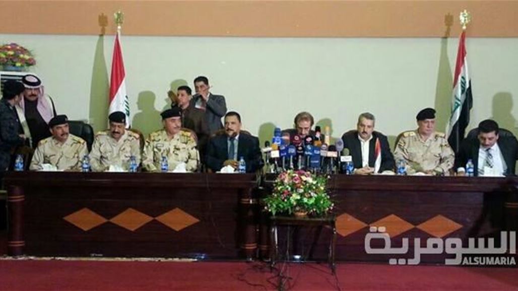 وفد من وزارة الدفاع برئاسة الدليمي يصل الى الانبار