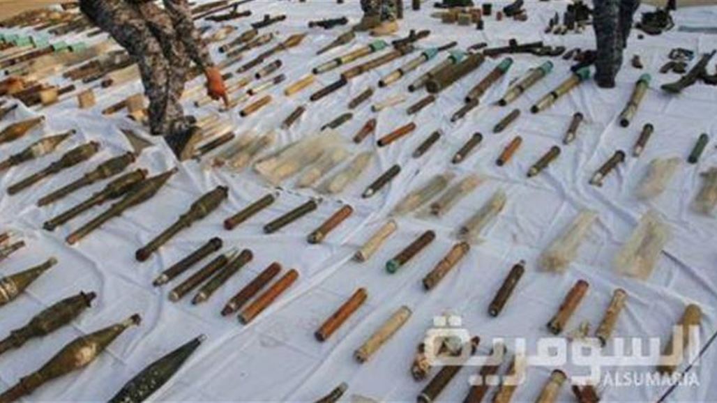 العثور على مخبأ كبير للأحزمة الناسفة والمتفجرات غرب الموصل