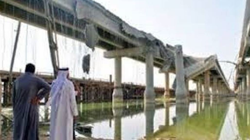 انهيار جسر في الشرقاط بعد تفجيره بعبوتين ناسفتين