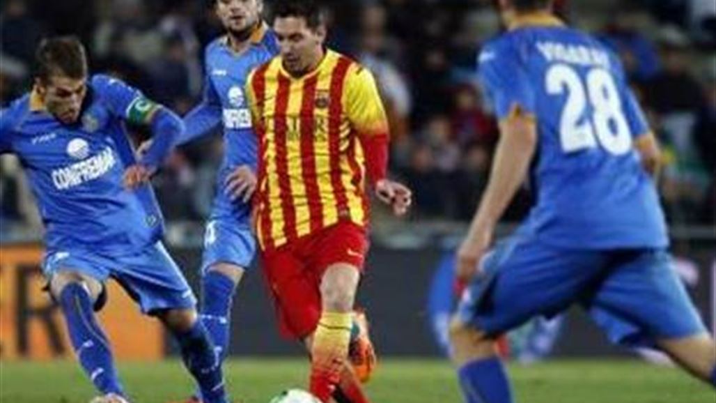 برشلونة يتأهل لربع نهائي كأس الملك بفضل هدفي ميسي في مرمى خيتافي