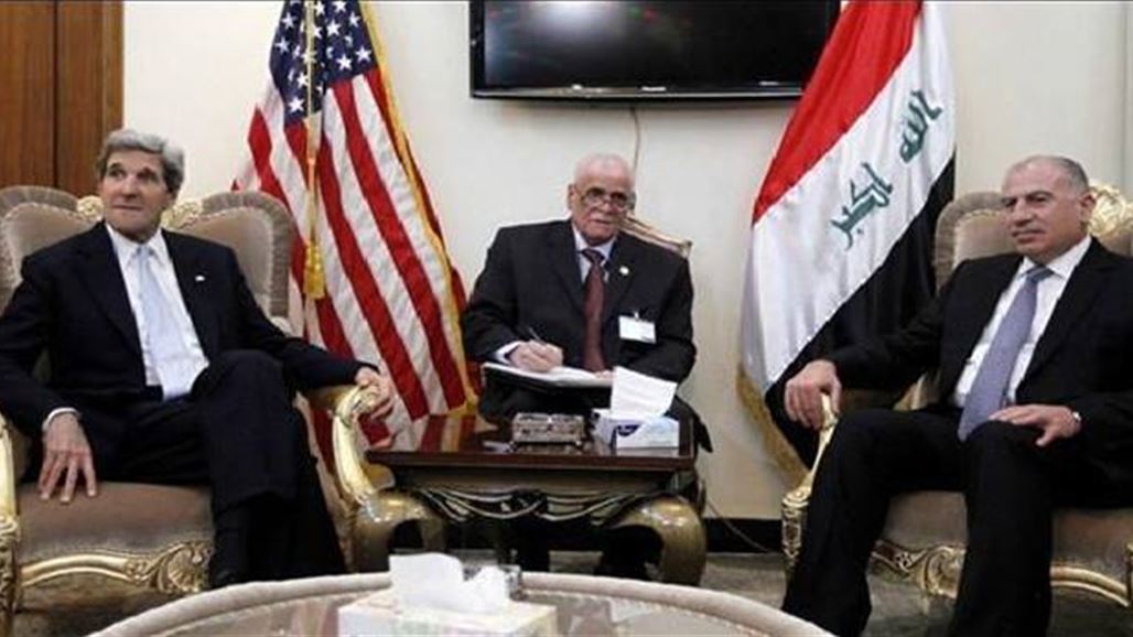 النجيفي وكيري يؤكدان على ضرورة التمييز بين القاعدة ومطالب اهل الانبار المشروعة