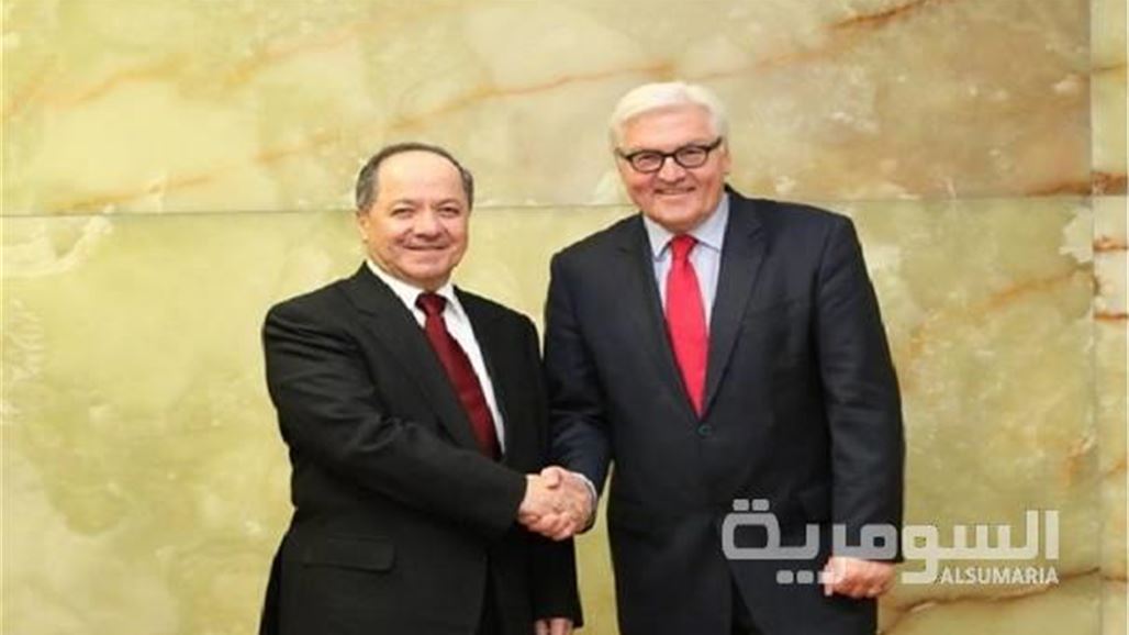 البارزاني يدعو من المانيا إلى معالجة الأوضاع بالأنبار والالتزام بالنظام الفيدرالي بالعراق