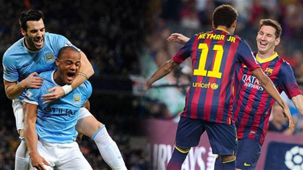 برشلونة في ضيافة المان سيتي وتحد جديد في دوري أبطال أوروبا