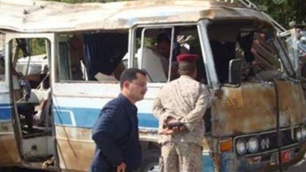 مقتل مدني وإصابة سبعة آخرين بانفجار عبوة داخل باص شمالي بغداد