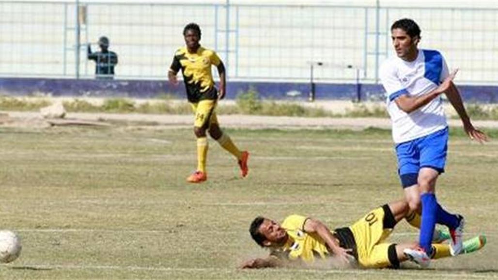 النجف ونفط ميسان يفوزان على الكرخ وكربلاء بدوري الكرة الممتاز