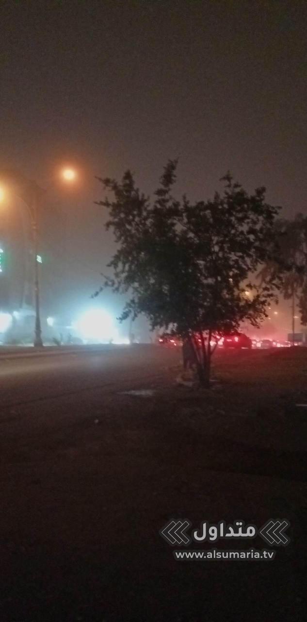 بالصور.. عاصفة ترابية تضرب بغداد