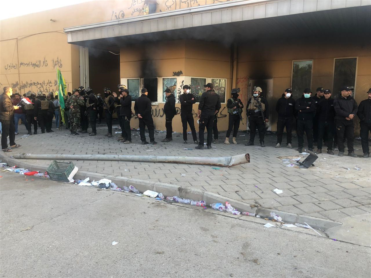 استقرار نیروهای ویژه عراق در نزدیکی سفارت آمریکا در بغداد
