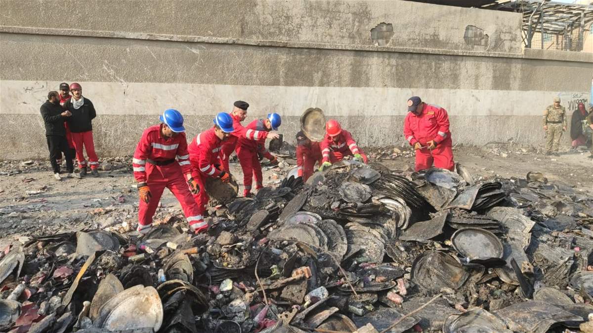 العثور على بقايا جثث في بناية في بغداد العثور على بقايا جثث في بناية في بغداد