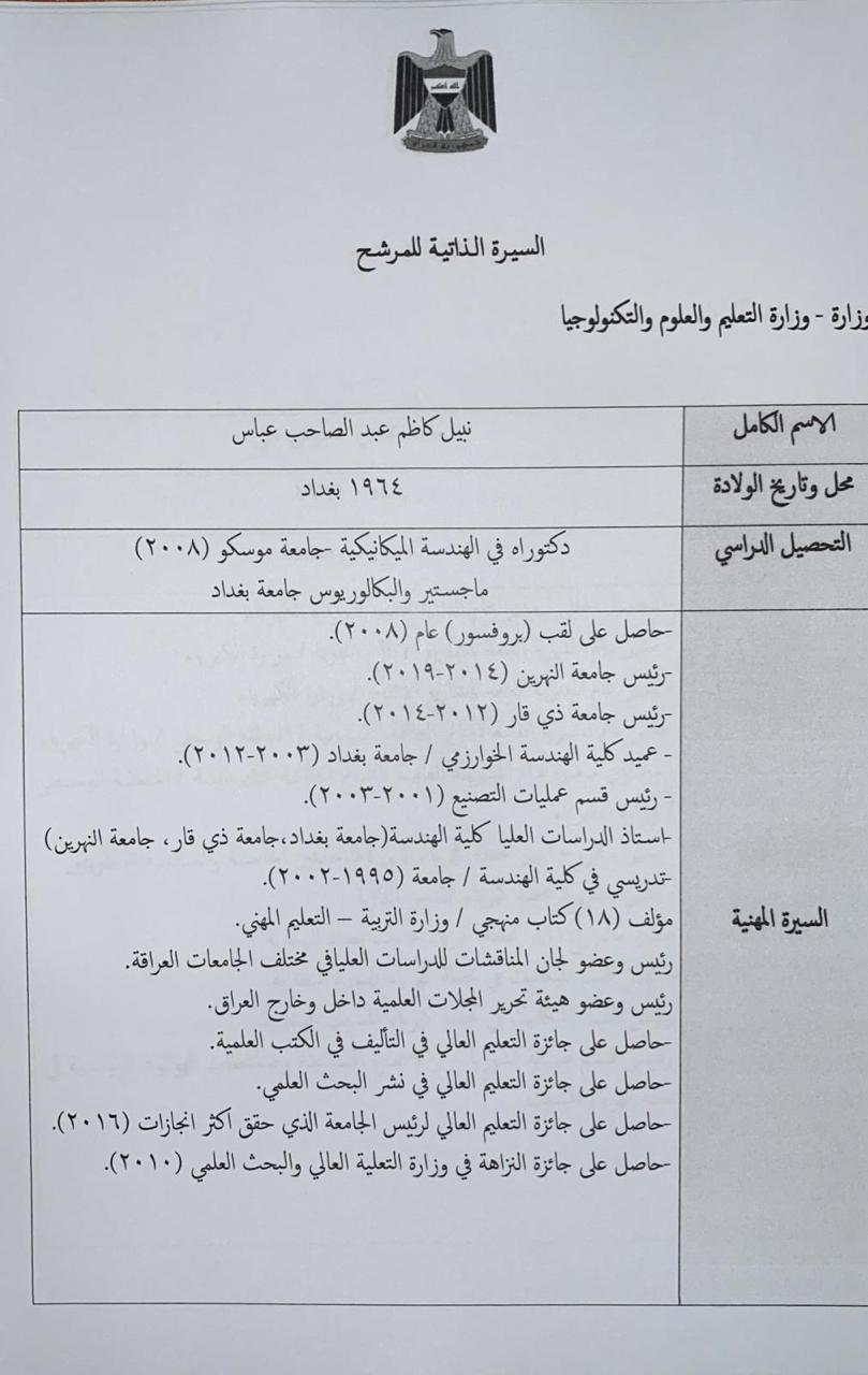 بحضور رئيس مجلس الامة الكويتي وبعد الفطور وشرب الشاي التصويت على حكومة المياحي الكاظمي