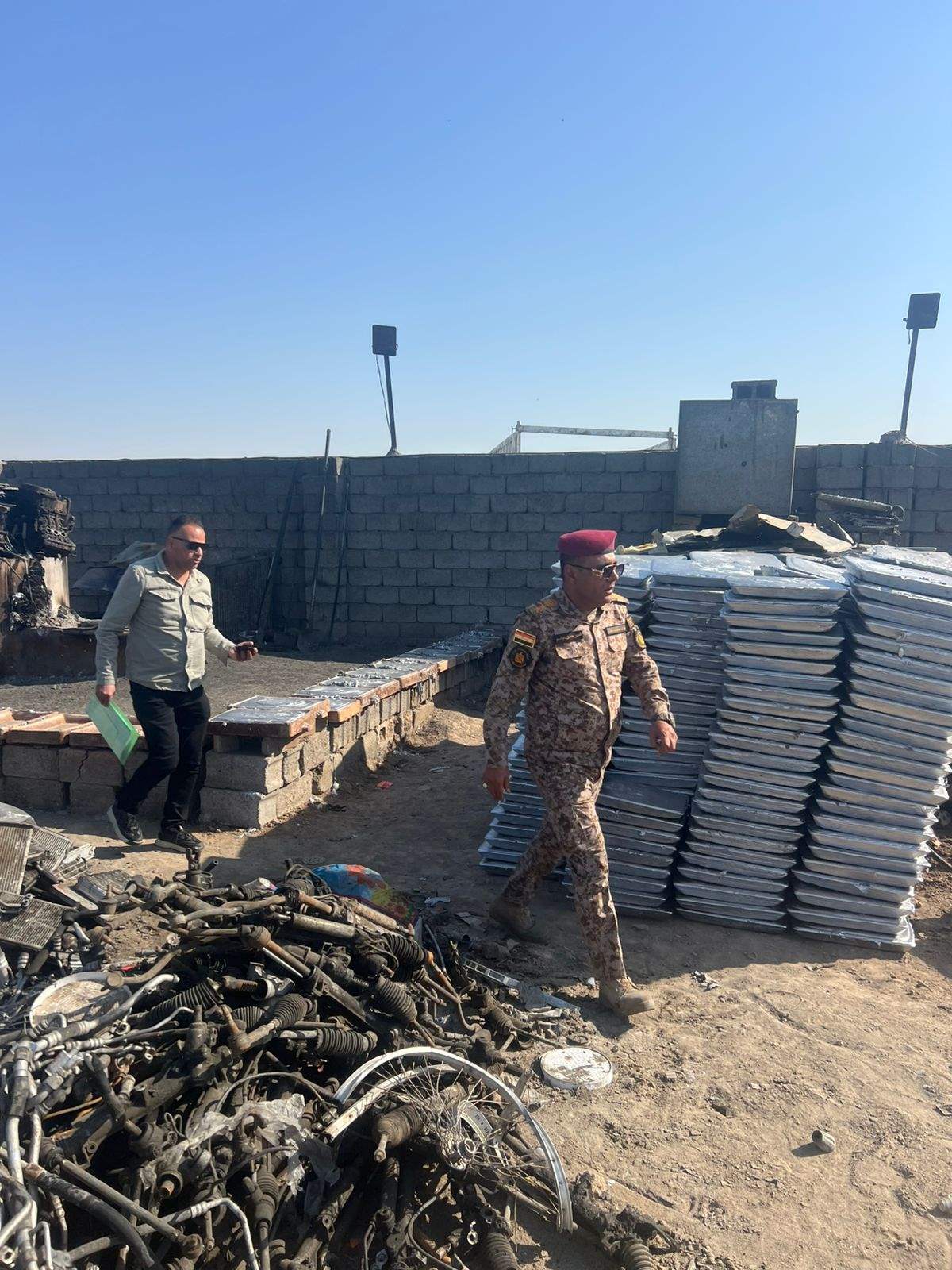 عمليات بغداد تغلق 25 موقع كور صهر المعادن جنوب شرق العاصمة