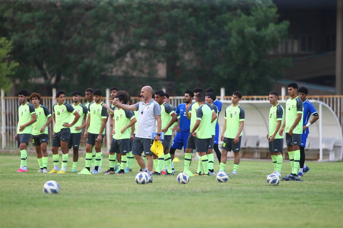 بالصور.. الأولمبي العراقي يستعد لبطولة غرب آسيا